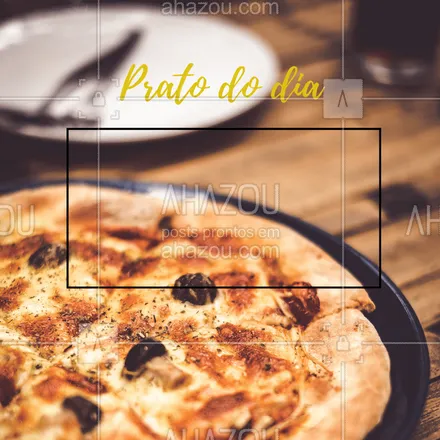 posts, legendas e frases de pizzaria para whatsapp, instagram e facebook: Nosso prato especial do dia é o xxx acompanhado de xxx.
Tudo isso por apenas R$xx ? #vempraca #food #ahazou #pratodasemana #pizzaria
