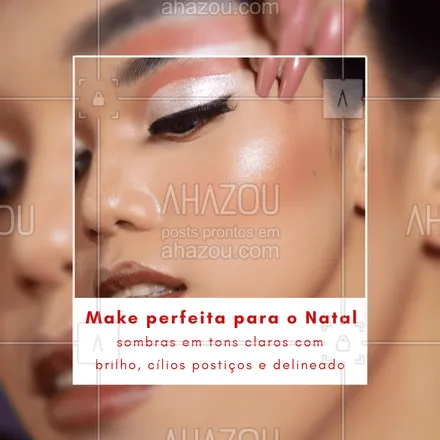 posts, legendas e frases de maquiagem para whatsapp, instagram e facebook: Assim você ganha um olho simples, mas destacado. Para complementar a make, vale apostar em tons nudes e um bom gloss! 😉
#makedenatal #natal #AhazouBeauty  #makeup  #maquiadora  #makeoftheday 