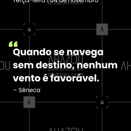 posts, legendas e frases de para whatsapp, instagram e facebook: A direção, não a intensidade, determina o seu destino. Antes de remar, saiba para onde ir. Defina seu destino. 🧭 #TenhaUmDestino #Sêneca #ClarezaDePropósito #VentoFavorável #FocoNaDireção