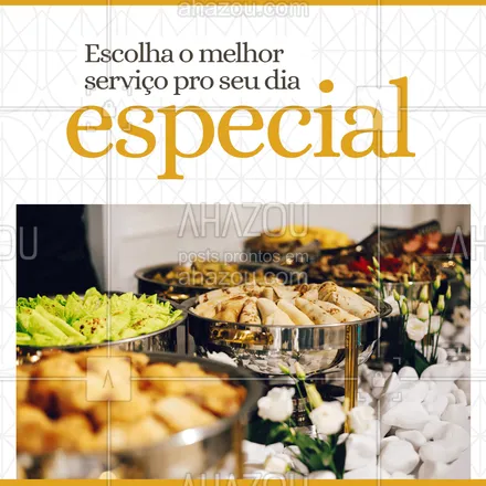 posts, legendas e frases de buffet & eventos para whatsapp, instagram e facebook: Prezar por qualidade e profissionalismo faz toda a diferença na sua festa de casamento! Estamos te esperando para fazer o orçamento 😊 #ahazoutaste #casamentos #festa #buffet #casamento #eventos #profissionais