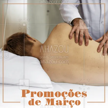 posts, legendas e frases de massoterapia para whatsapp, instagram e facebook: Aproveite para relaxar neste mês de Março recheado de promoções! #massoterapia #massagem #ahazou #promocao #bemestar

