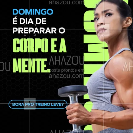 posts, legendas e frases de personal trainer para whatsapp, instagram e facebook: Treinar no domingo não é exagero, é equilíbrio. ☯️
Uma caminhada, um alongamento ou treino funcional leve pode ser tudo que seu domingo precisa. Vem com a gente? #DomingoFitness #BemEstar #TreinoLeve #CorpoEAlma #DomingoSaudável