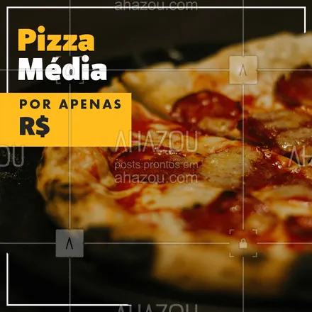 posts, legendas e frases de pizzaria para whatsapp, instagram e facebook: Todo dia é dia de pizza! Peça a sua ? #pizzaria #pizzas #ahazou 