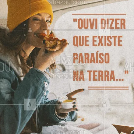 posts, legendas e frases de pizzaria para whatsapp, instagram e facebook: E coisas que só entendi quando te conheci... ?? 
Aquela paixão chamada pizza! 
#pizza #ahazou #pizzaria