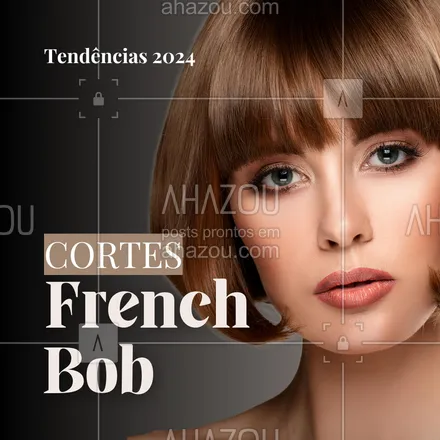 posts, legendas e frases de cabelo para whatsapp, instagram e facebook: Elegância com um toque despojado!
O French bob é a releitura moderna do clássico bob, com um comprimento mais curto e pontas desfiadas. Perfeito para quem quer um visual atual, chic e cheio de personalidade. 😍
💇‍♀️ O que acha desse estilo supermoderno? Testaria?
#FrenchBob #CorteModerno #CabelosComEstilo #AhazouBeauty #cabeleireiro #coloração #tendências2025