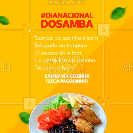 posts, legendas e frases de à la carte & self service para whatsapp, instagram e facebook: 🎵 Zeca Pagodinho já deu o tom e a letra, agora só falta você e seus convidados virem aqui pra comemorar o Dia Nacional do Samba com a gente. 😊

#DiaNacionaldoSamba #Samba #Comida #LetradeMusica #TrechosdeMusica #SambaeComida #AhazouTaste #Gastronomia #Gastro #ComidaBoa #ZecaPagodinho 
