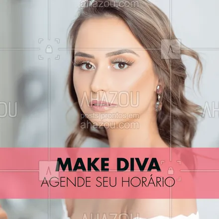 posts, legendas e frases de maquiagem para whatsapp, instagram e facebook: Vem pra cá realçar sua beleza! #maquiagem #ahazou #makeup #beleza