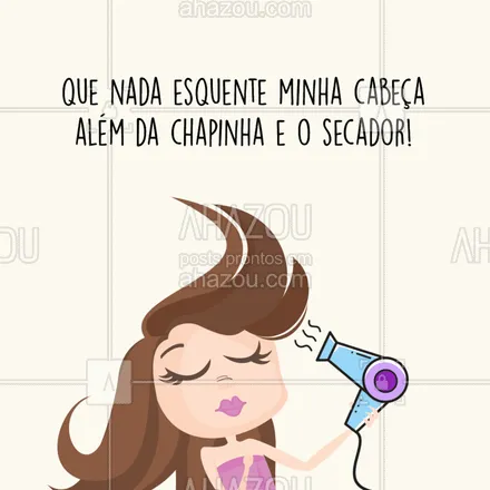 posts, legendas e frases de cabelo para whatsapp, instagram e facebook: Amém, né? ? #cabelo #ahazou #cabeleireiro