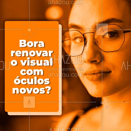 posts, legendas e frases de óticas  para whatsapp, instagram e facebook: Aqui temos os óculos perfeitos pra você renovar o visual. Aproveite! ? #óculos #glasses #AhazouÓticas 