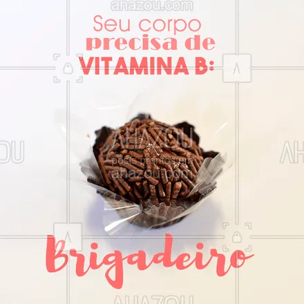 posts, legendas e frases de doces, salgados & festas para whatsapp, instagram e facebook: Essa vitamina revitaliza qualquer um, né? ? #brigadeiro #ahazoutaste #doces