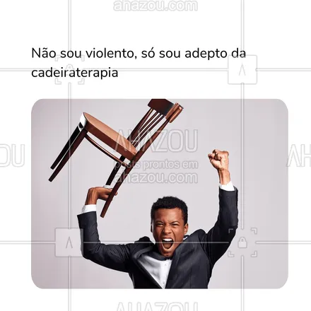 posts, legendas e frases de posts para todos para whatsapp, instagram e facebook: A paz reina, mas a ‘cadeiraterapia’ tá aí pra dar aquele apoio moral nos dias difíceis 😂✌️
#ahazou #meme #cadeira #usaacadeira #cadeirada 