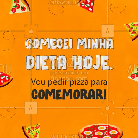 posts, legendas e frases de pizzaria para whatsapp, instagram e facebook: Uma conquista dessas precisa ser comemorada de verdade! ??? #Pizza #Pizzaria #ahazoutaste #FrasesPizza