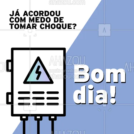 posts, legendas e frases de eletricista para whatsapp, instagram e facebook: É isso que acontece quando a instalação elétrica não é profissional! Contrate nossos serviços para viver com mais segurança 💡 #AhazouServiços #bomdia #frase #choque #instalaçao  #serviços  #eletricista 