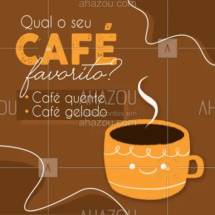 posts, legendas e frases de cafés para whatsapp, instagram e facebook: Queremos ver quem vai ganhar essa disputa! Você é team café quente ou café geladinho? 😋  #ahazoutaste  #barista  #café  #cafeteria  #coffee  #coffeelife 