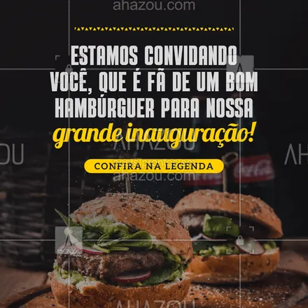 posts, legendas e frases de hamburguer para whatsapp, instagram e facebook: Estamos chegando com o melhor hambúrguer e precinho na faixa para você! Chame sua família e seus amigos e venha aproveitar!

#ahazoutaste #hamburgueriaartesanal  #hamburgueria  #burgerlovers  #burger  #artesanal 