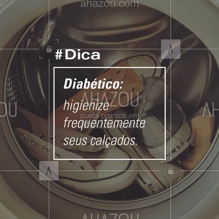 posts, legendas e frases de podologia para whatsapp, instagram e facebook: Os fungos presentes nos calçados podem gerar micoses e feridas, podendo causar úlceras e até amputações! Cuide bem dos seus pés. #podologia #ahazou #diabetes #diabetico