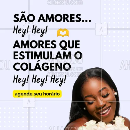 posts, legendas e frases de estética facial para whatsapp, instagram e facebook: Um amor desses? Quem não quer? 🤣 Agende um horário agora mesmo!  #beauty #estetica #esteticafacial #Colageno #meme #saoamores