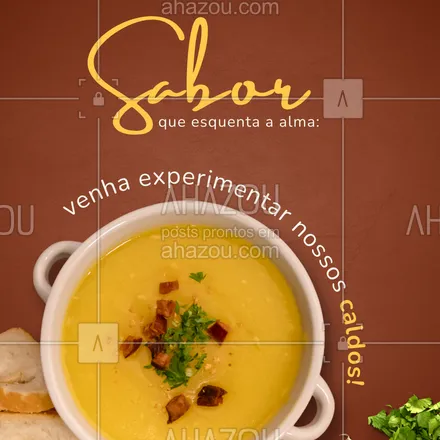 posts, legendas e frases de para whatsapp, instagram e facebook: Tem caldo de feijão, mandioca, mocotó e muito mais te esperando! Bora saborear essa delícia?
#caldodelicia #temperodecasa #comidaquente #friozinho #vemprocaldo #sabordeverdade