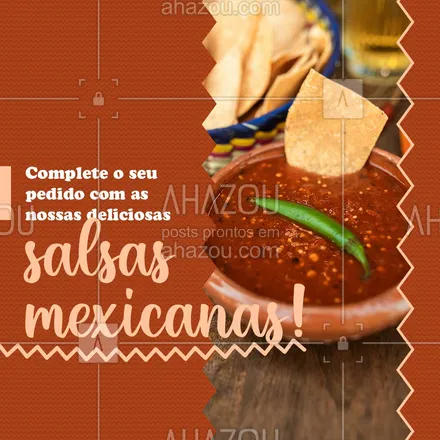 posts, legendas e frases de cozinha mexicana para whatsapp, instagram e facebook: Deixe o seu dia mais gostoso com uma comida mexicana! 😋 
#salsamexicana #comidamexicana #ahazoutaste #cozinhamexicana  #texmex  #vivamexico 
