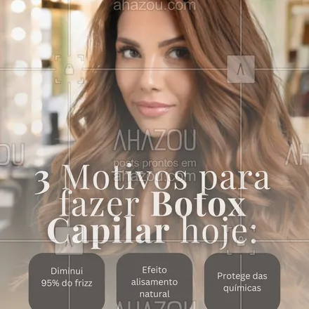 posts, legendas e frases de cabelo para whatsapp, instagram e facebook: O tratamento preferido das celebridades agora na [Nome do Salão]!
⏳ Oferta válida até [data]:
• 1ª sessão + hidratação premium
• Brinde exclusivo
👉 [Link na bio] para agendar!
#BotoxCapilar #CabelosDeAtriz #TratamentoPremium