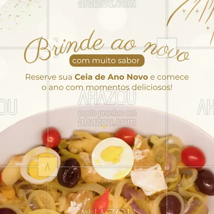 posts, legendas e frases de  para whatsapp, instagram e facebook: Despeça-se desse ano com o melhor da gastronomia e celebre a chegada de ano novo em grande estilo! 🎉🍽
Nossa Ceia de Ano Novo foi preparada com pratos incríveis, sobremesas irresistíveis e aquele toque especial de festa.
✨ Cardápio completo
🎆 Ambiente acolhedor e temático
🎶 Música ao vivo e brinde incluso
As reservas estão abertas — garanta sua mesa e venha brindar conosco!

#CeiaDeAnoNovo #Réveillon2026 #GastronomiaDeFimDeAno #Restaurante #Buffet #FestasDeAnoNovo #AnoNovo #SaboresQueEncantam #ComemoreComSabor #FestasEspeciais