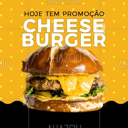 posts, legendas e frases de hamburguer para whatsapp, instagram e facebook: Começou a época de promoções. A promoção de hoje é Cheeseburger por apenas R$......
Aproveite ! Peça agora
#ahazoutaste #burger #promocao #comer #instafood