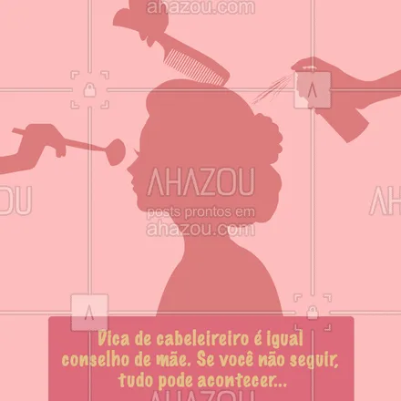posts, legendas e frases de cabelo para whatsapp, instagram e facebook: Fica a dica! ? #cabeleireiro #ahazou #engracado