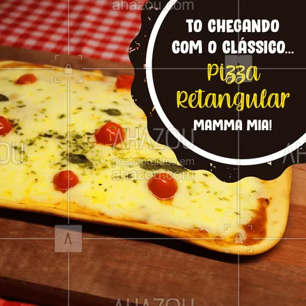 posts, legendas e frases de pizzaria para whatsapp, instagram e facebook:  Só quem tem o verdadeiro sangue italiano nas veias reconhece esse clássico! ???
#PizzaRetangular #Pizza #ahazoutaste  #pizzaria #pizzalovers 