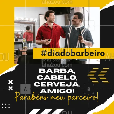 posts, legendas e frases de barbearia para whatsapp, instagram e facebook: Que você melhore o visual e a autoestima de todos que passarem pelas sua mãos.😎

#AhazouBeauty #diadobarbeiro #barbeiro #motivacional #frase  #barbershop  #barbeirosbrasil  #barbearia  #barba  #barber 