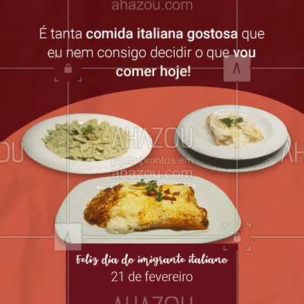 posts, legendas e frases de cozinha italiana para whatsapp, instagram e facebook: Com tanta coisa gostosa assim, a gente fica até na dúvida! Obrigada por fazer parte da nossa história! #ahazoutaste  #italianfood #italy #cozinhaitaliana