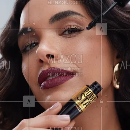 posts, legendas e frases de  para whatsapp, instagram e facebook: A Giovana Cordeiro tá aí pra provar que o dia passa, o olhar fica, o POWER fica 💪⭐️ A Máscara de Cílios Power Stay #VeioPraFicar e é um lançamento mais que poderoso dessa minha linha de longa duração. Ela tem tudo o que você precisa pra um olhar de impacto o dia todo: ⭐️ Volume total ⭐️ À prova d'água ⭐️ 24h de duração É uma novidade Avon imperdível pra ficar com você o dia inteiro! Procure uma consultora ou visite o meu site pra garantir a sua. ❤️ #ahazouavon #ahazourevenda