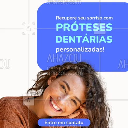 posts, legendas e frases de  para whatsapp, instagram e facebook: Texto de Legenda:
"Perdeu um ou mais dentes? As próteses dentárias são a solução para restaurar sua função mastigatória, estética e confiança. Conheça nossas opções e volte a sorrir sem medo! 🌟
Agende uma avaliação e descubra a melhor opção para você! 📞
#PróteseDentária #SorrisoPerfeito #Odontologia #ReabilitaçãoOral"
