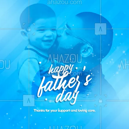 posts, legendas e frases de línguas estrangeiras para whatsapp, instagram e facebook: Feliz dia dos pais! Obrigado pelo seu suporte e cuidado amoroso. 💙 #AhazouEdu #ingles #english #happyfathersday #fathersday #diadospais #pai #love #lovingcare #amor