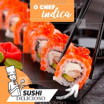 posts, legendas e frases de cozinha japonesa para whatsapp, instagram e facebook: Ligue agora peça a seu sushi delicioso. ???

#CozinhaJaponeza #sushi #food #gastronomia #ahazou #convite #bandbeauty