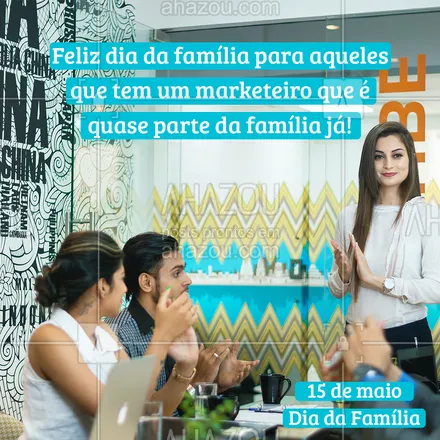 posts, legendas e frases de marketing digital para whatsapp, instagram e facebook: Todo mundo tem um marketeiro que é mais da família que muitos parentes, né?! ? 
#diadafamilia #familia #AhazouMktDigital  #marketingdigital #mktdigital #socialmedia