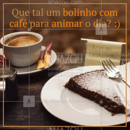 posts, legendas e frases de cafés para whatsapp, instagram e facebook: Venha saborear nosso café com bolo. #alimentacao #ahazou #bolo #cafe