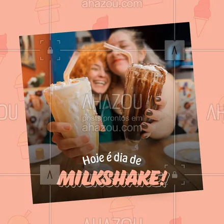 posts, legendas e frases de gelados & açaiteria para whatsapp, instagram e facebook: O dia de hoje está pedindo um delicioso e cremoso milkshake.
Escolha o seu sabor favorito e peça já.
#ahazoutaste  #gelados  #icecream  #sorvete  #sorveteria #milkshake