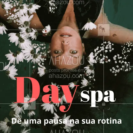 posts, legendas e frases de massoterapia para whatsapp, instagram e facebook: Que tal diminuir um pouco o ritmo e pensar mais em você? Venha conhecer os nossos tratamentos para relaxar e diminuir o estresse
#dayspa #relaxa #ahazou #tratamentos