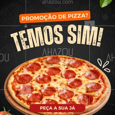 posts, legendas e frases de para whatsapp, instagram e facebook: Hoje tem desconto especial pra quem pedir 2 sabores!
🔥 Promoção por tempo limitado. Corre que vai acabar!
Mande um “🍕” no direct pra receber o cardápio.
#promocaodepizza #descontopizza #pizzadodia #comboquente #saborquenaacabamais