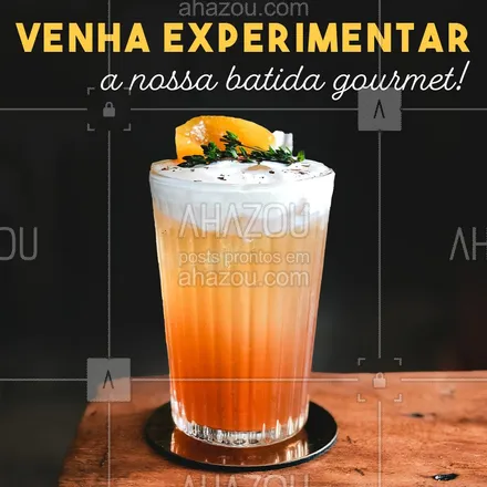 posts, legendas e frases de bares para whatsapp, instagram e facebook: Hoje tá pedindo um drinkezinho gourmet, hein?! ? #ahazoutaste #batida #drink #bar #batidaperfeita #hojeédia #cocktails #drinks