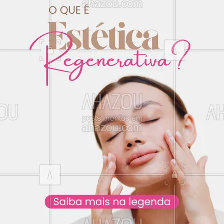 posts, legendas e frases de  para whatsapp, instagram e facebook: A Estética Regenerativa é um conceito inovador que estimula a capacidade natural do corpo de se regenerar, promovendo rejuvenescimento, reparação e saúde da pele. Tratamentos que vão além da superfície, trazendo resultados duradouros e naturais. 🌱
Quer saber mais? Agende uma avaliação e descubra o melhor tratamento para você! 💖
#EstéticaRegenerativa #BelezaNatural #Rejuvenescimento #AgendeJá
