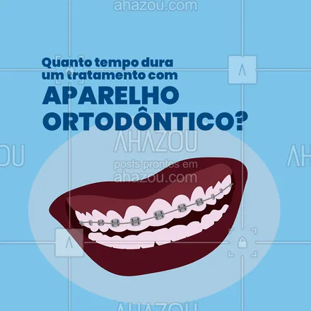 posts, legendas e frases de odontologia para whatsapp, instagram e facebook: O tempo exatamente irá depender do que você irá precisar no seu tratamento! Por isso pode variar muito de caso para caso. ? #Dentista #Tratamento #AhazouSaude #Dentes