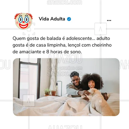 posts, legendas e frases de posts para todos para whatsapp, instagram e facebook: Balada? O que a gente gosta mesmo e de curtir o conforto da nossa cama assistindo aquela série perfeita 😂.

#ahazou #meme #vidaadulta #adulto #realidadedavidaadulta
