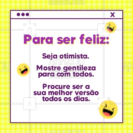 posts, legendas e frases de posts para todos para whatsapp, instagram e facebook: A dica do dia são de ações que podem até parecer simples, mas são essenciais para a sua felicidade. Salva esse post e seja feliz!💛✨ #feliz #felicidade #motivacional #ahazou #motivacional   #motivacionais  #frasesmotivacionais 