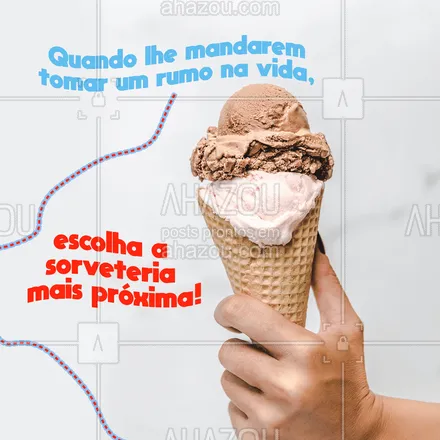 posts, legendas e frases de gelados & açaiteria para whatsapp, instagram e facebook: Sorvete é um rumo de vida! Sorvete é vida! 
#ahazoutaste #cupuaçú #gelados #sorvete #sorveteria #icecream