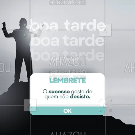 posts, legendas e frases de  para whatsapp, instagram e facebook: Continue, mesmo que devagar. A consistência vence a pressa. 🌟 #boatarde #persistência #motivacional