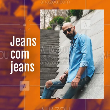 posts, legendas e frases de moda masculina para whatsapp, instagram e facebook: O jeans destroyed nunca sai de moda, e é uma peça cheia de estilo. Você só precisa encontrar o seu estilo pra combinar ela.

 #AhazouFashion  #modaparahomens #fashion #modamasculina #style #menswear #OOTD #carrosselahz #dicas #homem #calca #jeans #destroyed