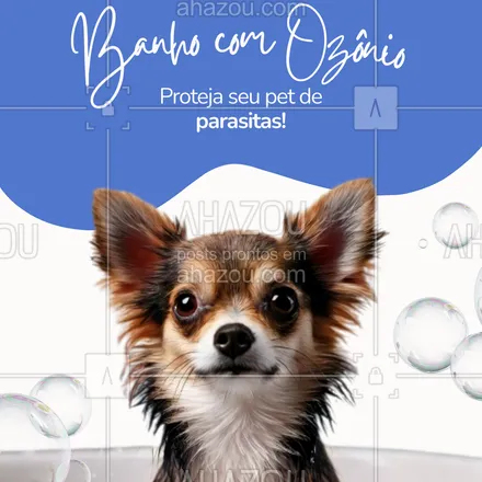posts, legendas e frases de  para whatsapp, instagram e facebook: O ozônio é um poderoso aliado no combate a pulgas, carrapatos e ácaros, garantindo um banho que vai além da limpeza: é saúde pura!
💖 Seu pet merece esse cuidado!
#BanhoAntiparasitas #OzônioPet #ProteçãoNatural #Petshop