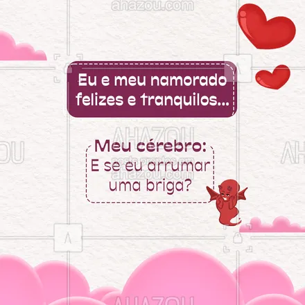 posts, legendas e frases de posts para todos para whatsapp, instagram e facebook: ❤️ Feliz Dia dos Namorados servindo verdades... haha! É muito amor envolvido e uma briguinha saudável serve para dar aquela emoção 🤣🤣 Quem aí se identificou? Marca o @ do seu lovezinho aqui embaixo. 👇🏻 #ahazou #frasesmotivacionais  #motivacionais  #motivacional   #quote #memes #diadosnamorados #felizdiadosnamorados #frases #engraçado