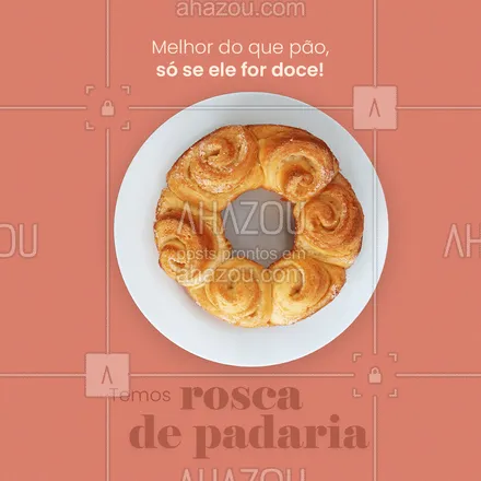 posts, legendas e frases de padaria para whatsapp, instagram e facebook: Venha conferir nossas deliciosas roscas de padaria! 😋
#rosca #roscadepadaria #ahazoutaste  #padaria  #panificadora  #bakery 